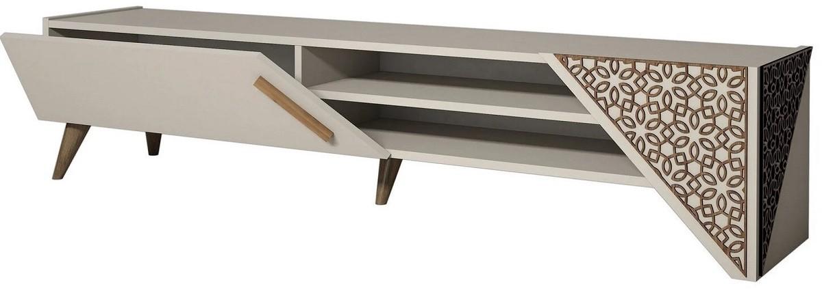 Тумба под телевизор Trendy Beril 2 Крем (Бежевый)