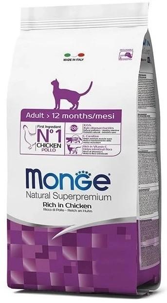 Сухой корм для кошек Monge Adult Rich in Chicken 1.5kg