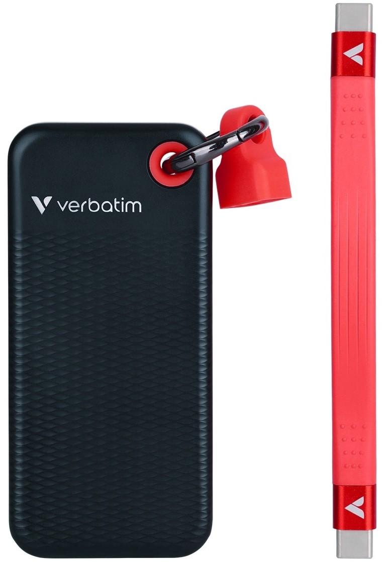 SSD extern Verbatim Pocket 256GB Black/Red