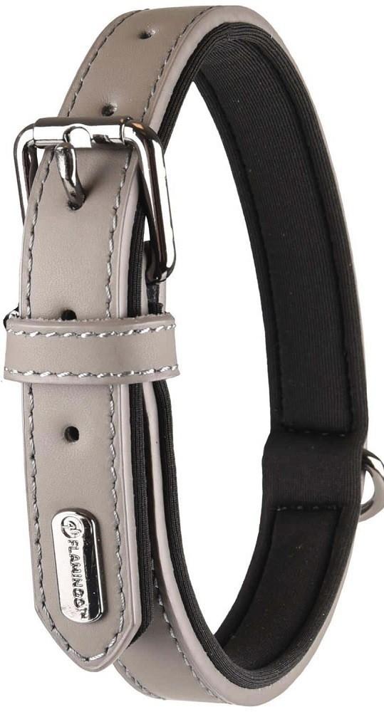 Ошейник для собак Flamingo Binti Grey 24-30 см