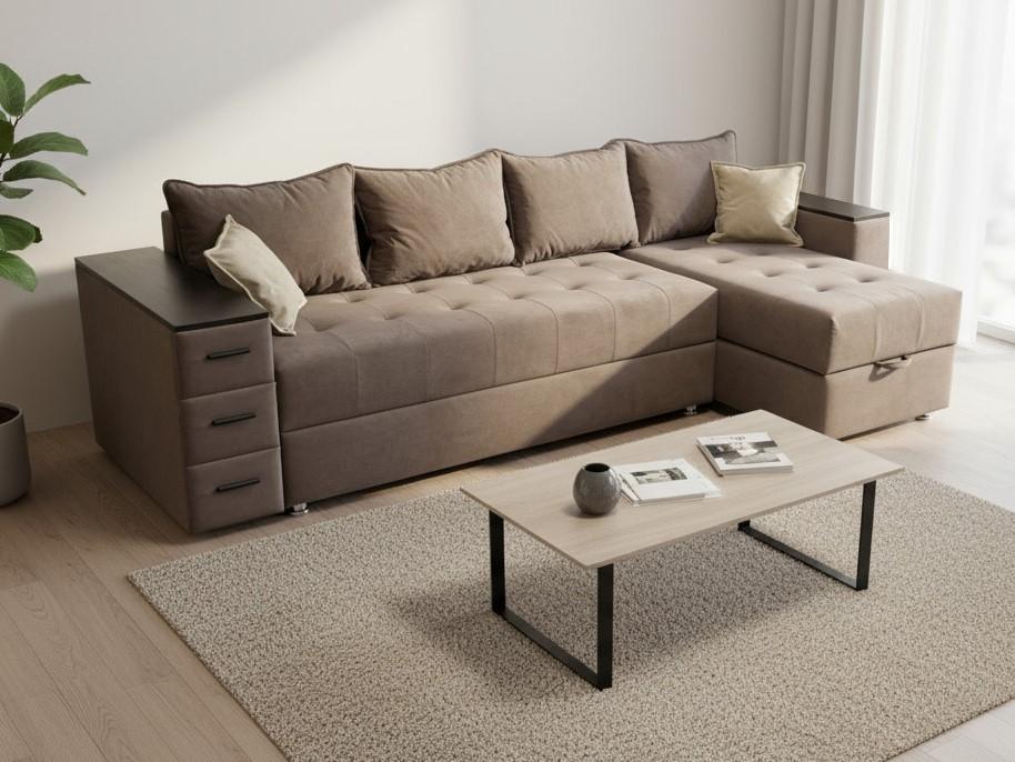 Угловой диван Elegant Style Mira 290 (LS) Коричневый