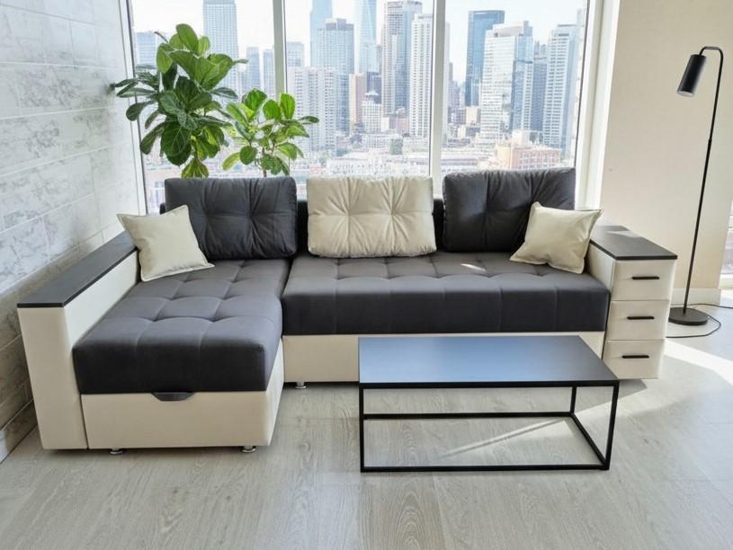 Угловой диван Elegant Style Aurora 250 (LL) Коричневый / Бнжнвый