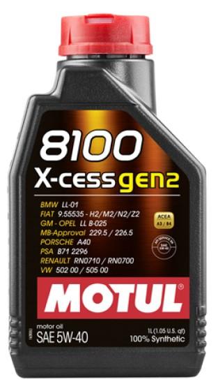Моторное масло Motul 8100 X-Cess 5W-40 1л