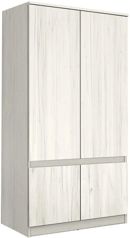 Dulap Modern Komfi 100cm Stejar Craft Alb
