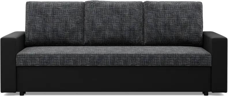 Canapea Magnifico Meble Luna 3 Lawa 17/Real 11 Gri inchis/Negru