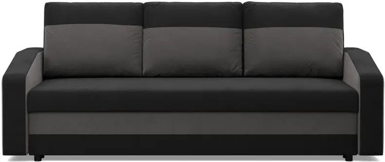 Диван Magnifico Meble Orion Bonell Mikrofaza 15/Mikrofaza 27 Черный/Серый