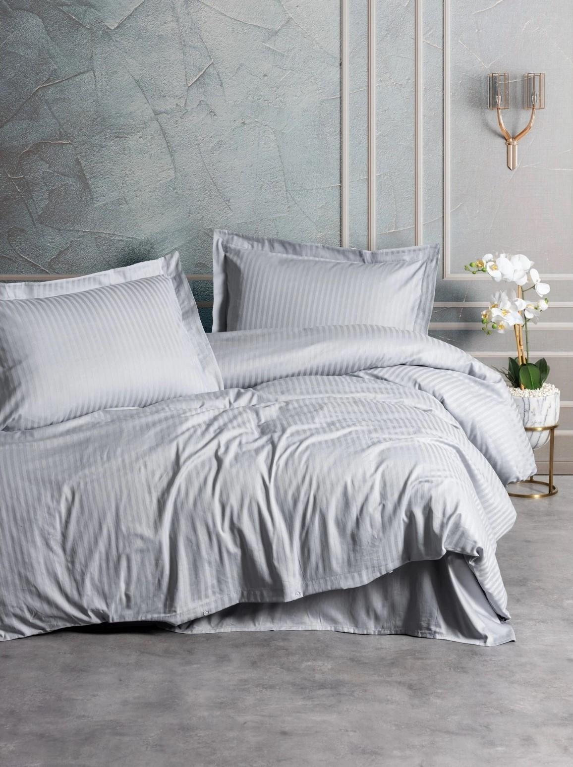 Albituri de pat Cotton Box Stripe Grey