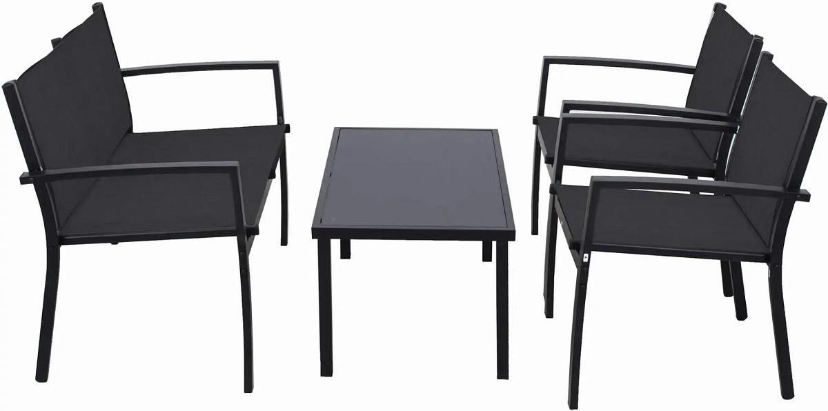 Set mobila de gradina Jumi OM-259027 Black