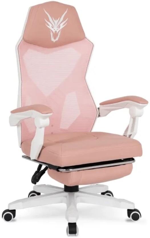 Игровое кресло Mebel Elite Bing White/Pink
