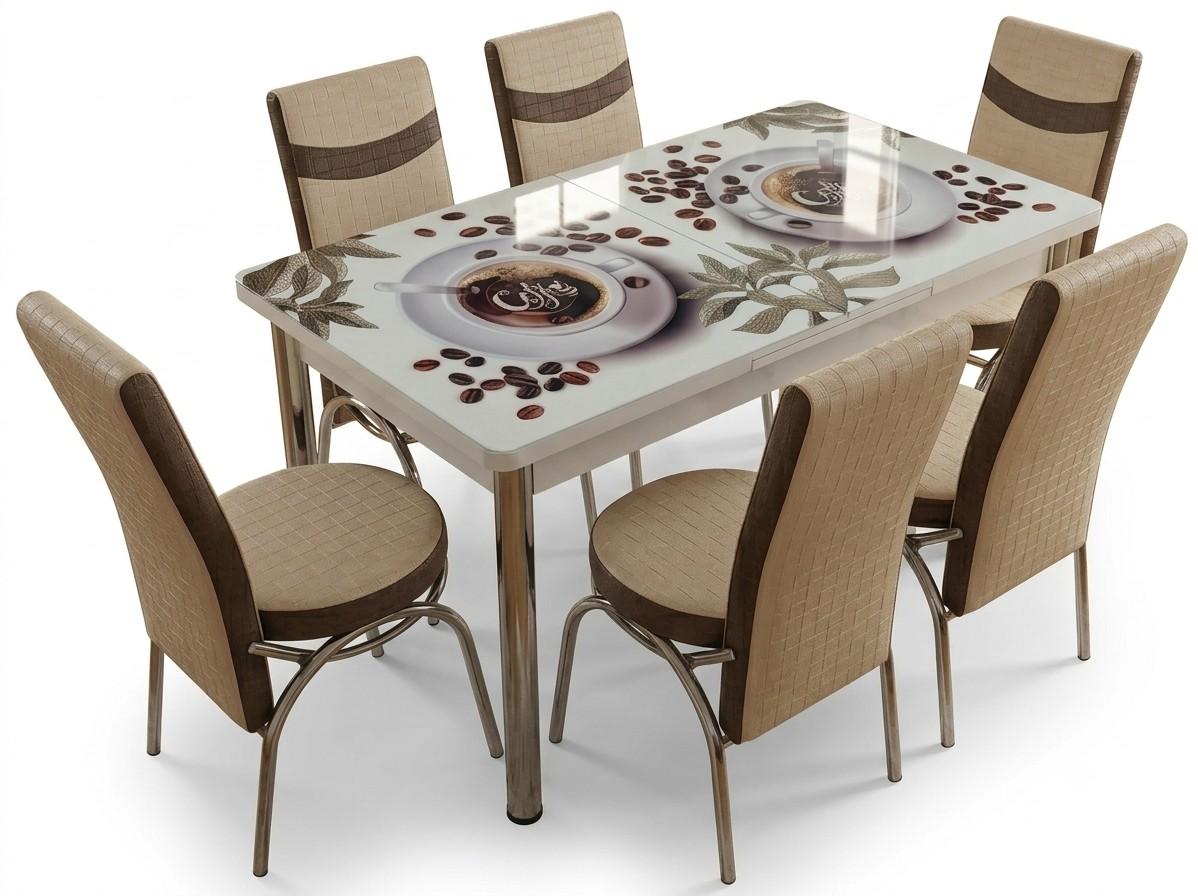 Set de masa si scaune Kelebek ES-46 (6 scaune)