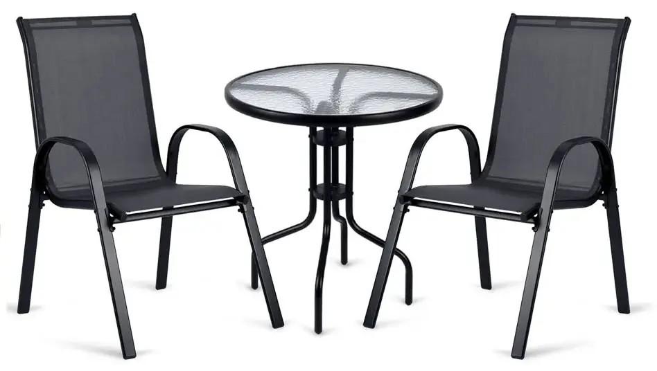Set mobila de gradina Sofotel SO-981 298120 Negru/Transparent