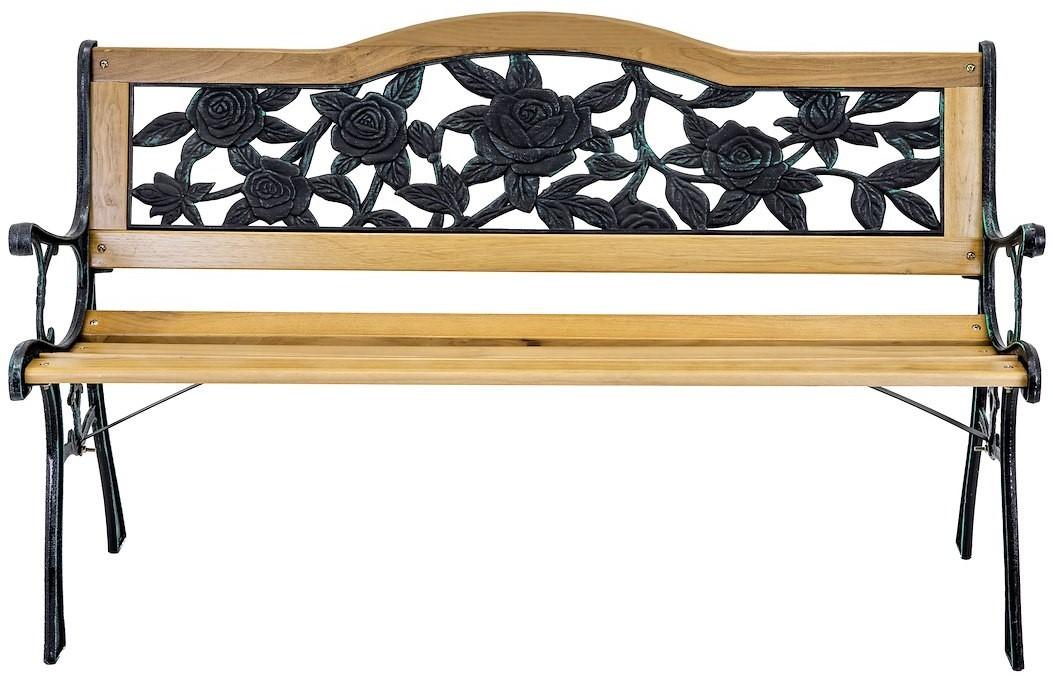 Садовая скамейка Jumi OM-357945 Сосна (Коричневый)/Черный