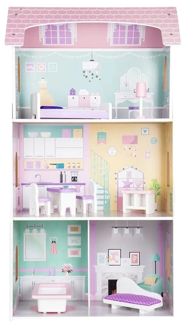 Casuta pentru papusi Ecotoys Residence Blueberry 4121 Pink/Blue