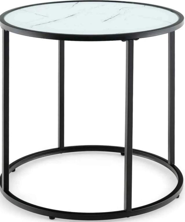 Журнальный столик Costway HV10529WH White/Black