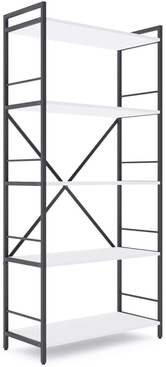 Стеллаж Nex Loft Антрацит (Серый)/Белый 5 полок