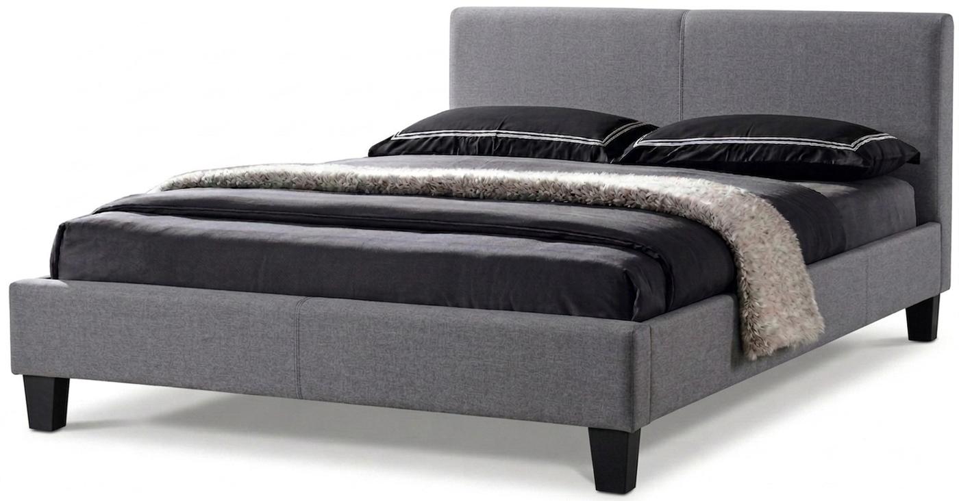 Кровать Kroll Carrie 160x200 (ткань) Серый