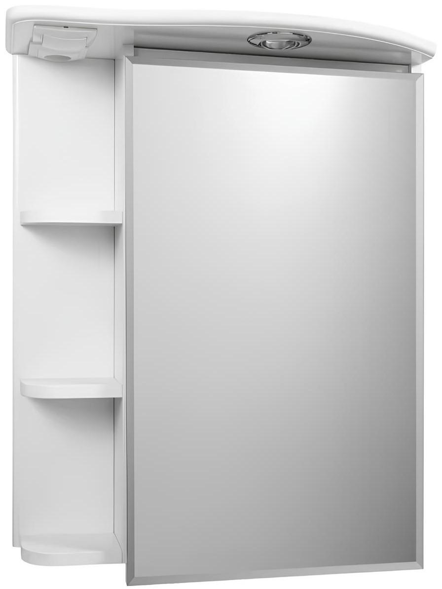 Шкаф в ванную Aquatoria 600 White (зеркало ящик)