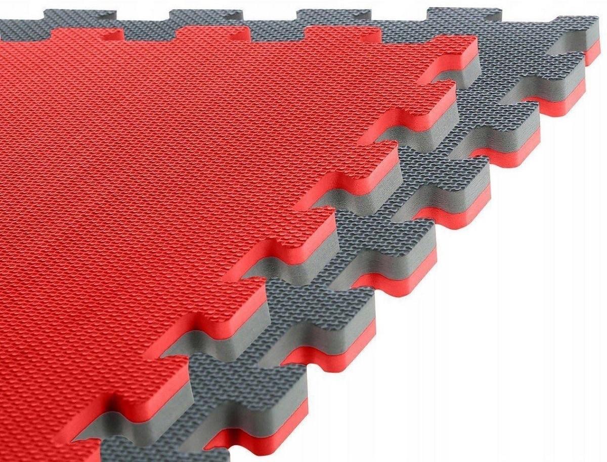 Спортивный мат VLM Puzzle 1x1 m Grey/Red