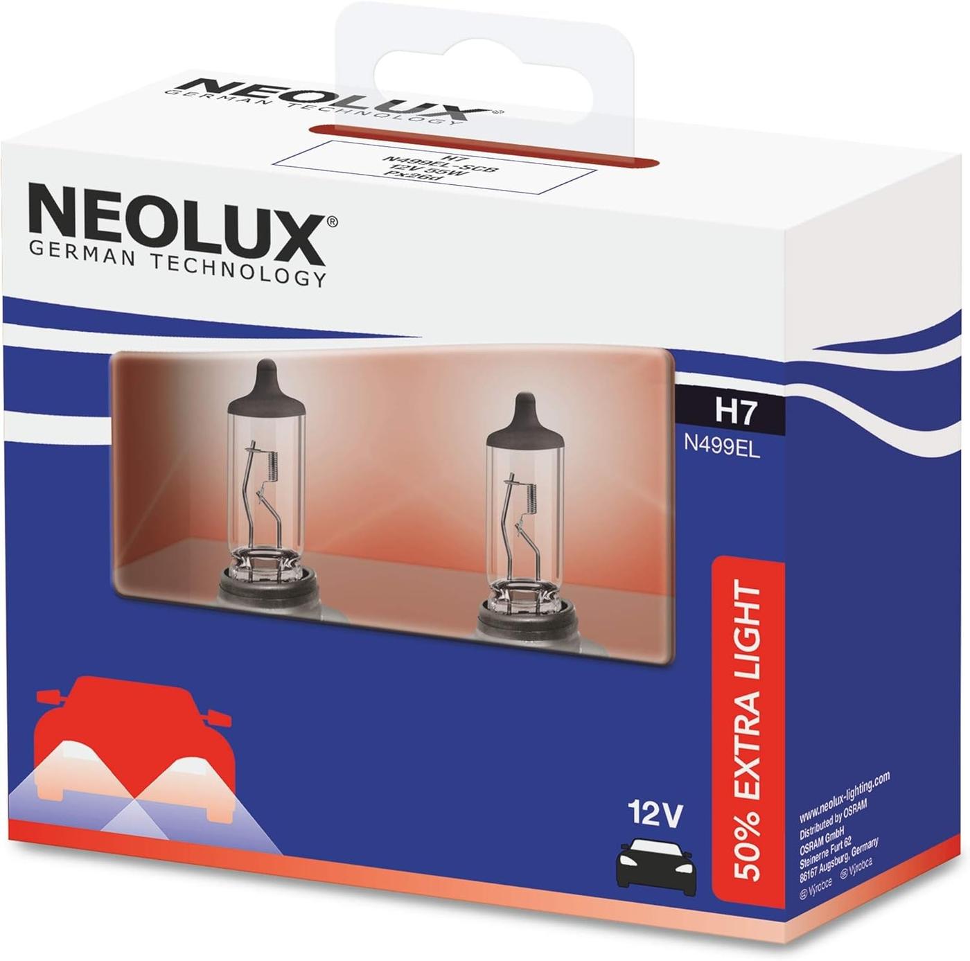 Lampa auto NEOLUX N499EL-2SCB +50% H7 12V 55W