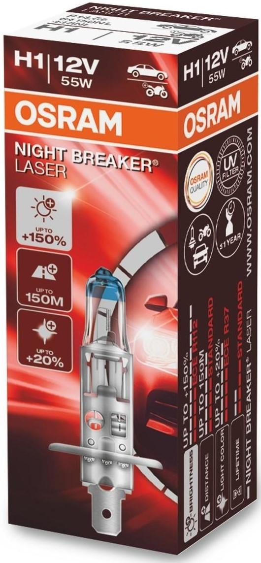 Lampa auto Osram 64150 NL +150% H1 12V 55W