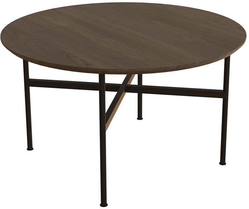 Masuta de cafea, reviste Dogtas PIERO 65.8x65.8cm Nuc (Maro)/Auriu