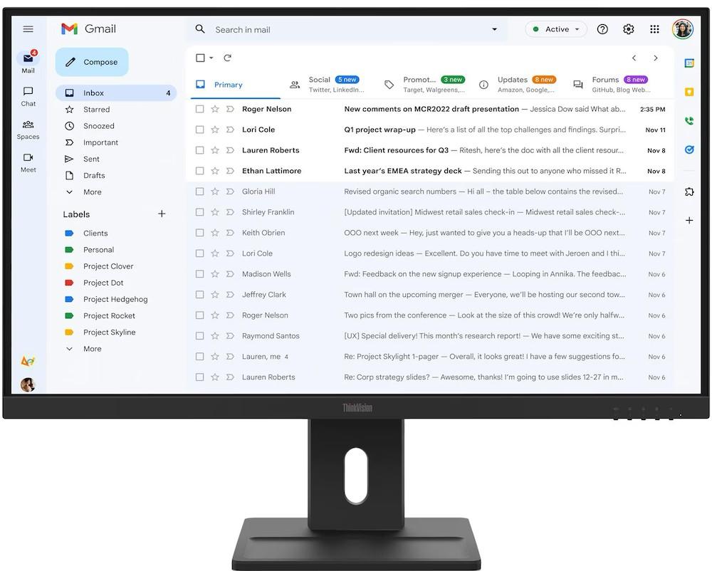 Monitor Lenovo ThinkVision E27-40 Raven Black (64BCMAT4EU)