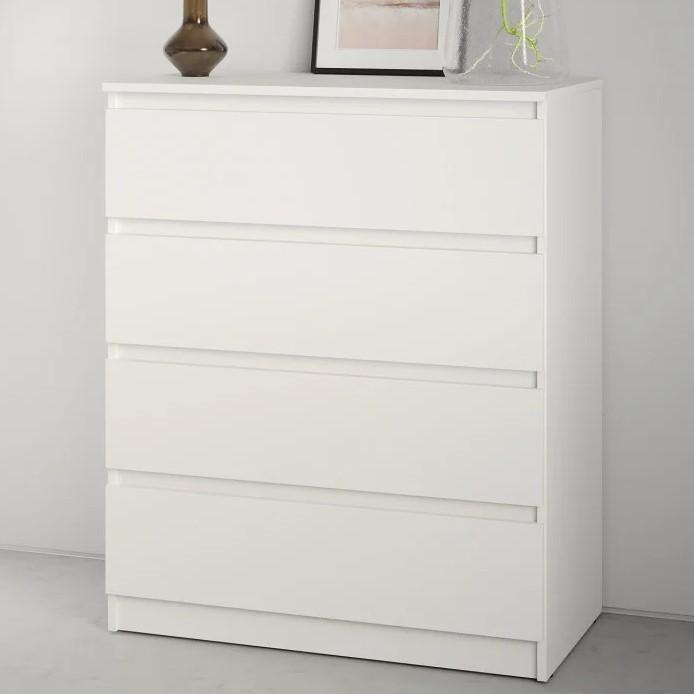 Comoda MBS Neo 4S (80x43x98 cm) Alb