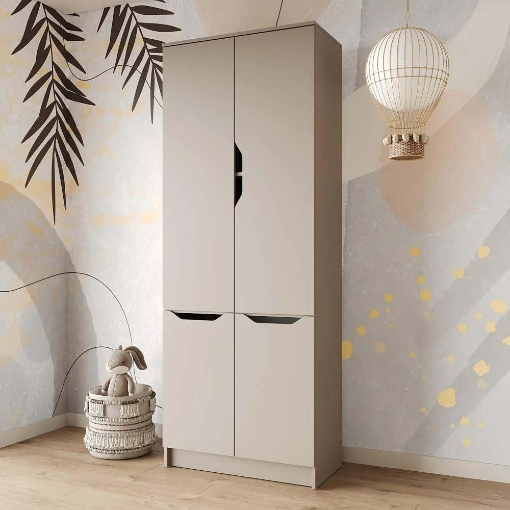 Dulap MBS Lilu 4D (80x40x210 cm) Cașmir