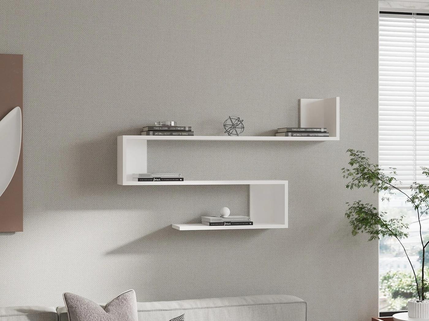 Raft de perete Hanah Home Penne White