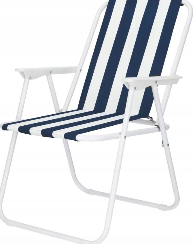 Scaun pliabil Springos Malaga GC0050 White/Blue