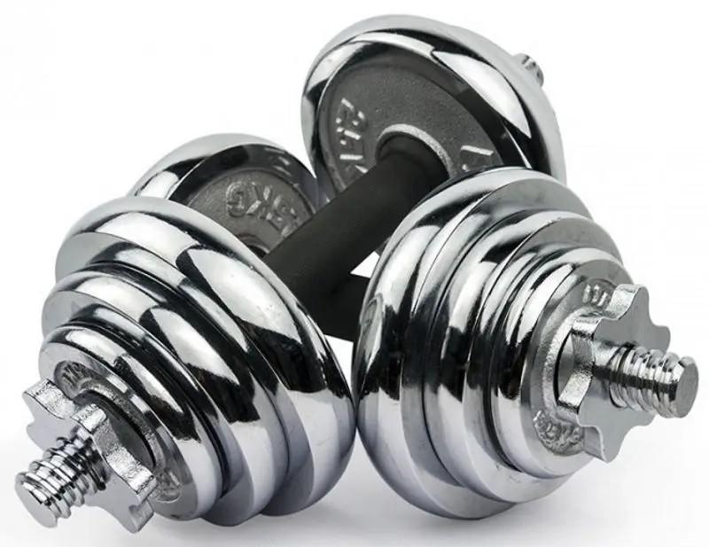 Haltera Hiperlion YLK004 2x10kg Silver