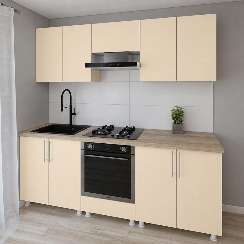 Set mobila bucatarie Smartex K3 220 cm Ivory