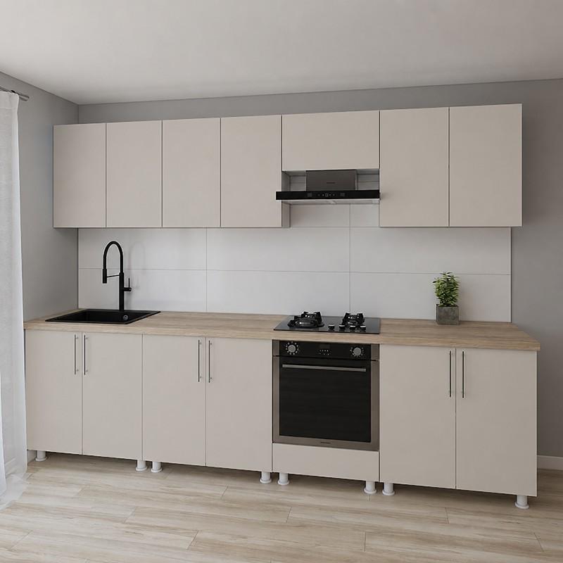 Set mobila bucatarie Smartex K3 300 cm Cașmir