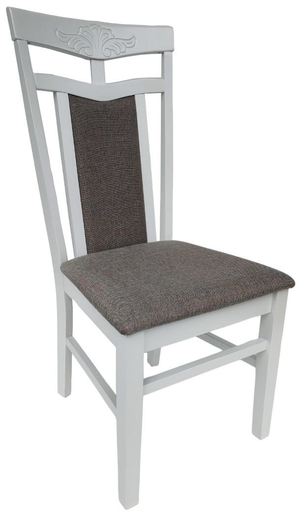 Scaun Kroll Deepa-FL Alb/4C-Brown(Gri-Maroniu)
