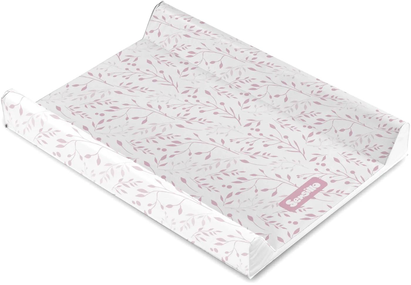Saltea de infasat Sensillo Pink Leaf 70x50x9.5 cm