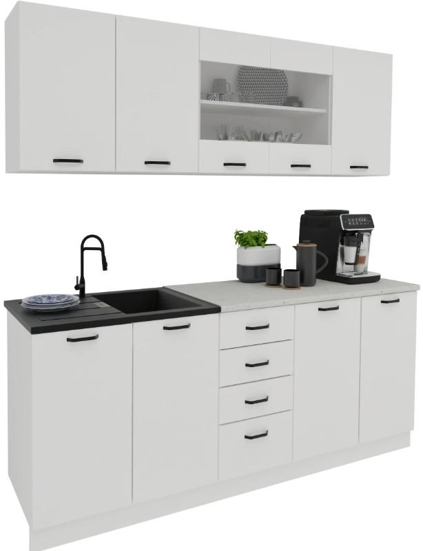 Set mobila bucatarie Haaus Riga 2.0m White