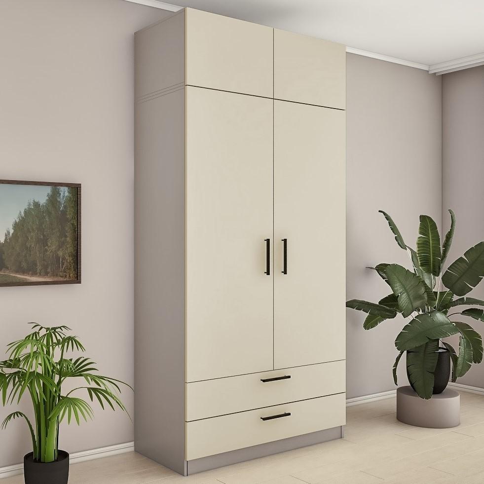 Dulap PS ST-120 (2 sert.) + Antresol Toffi / Bej