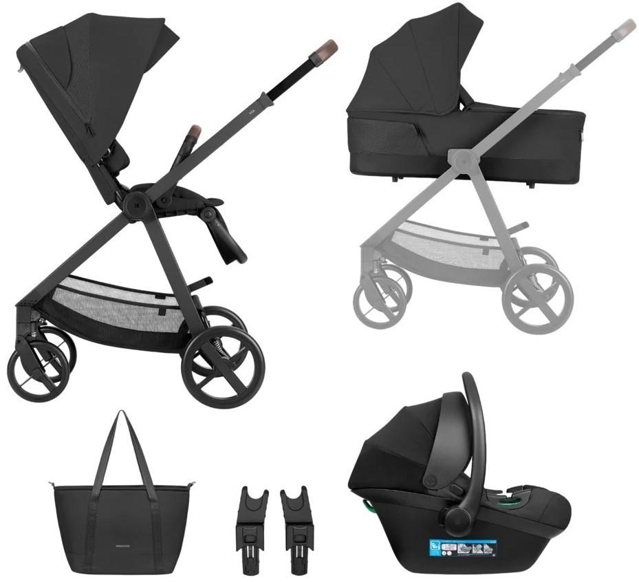 Коляска 3 в 1 Kikka Boo Mia Black 2026