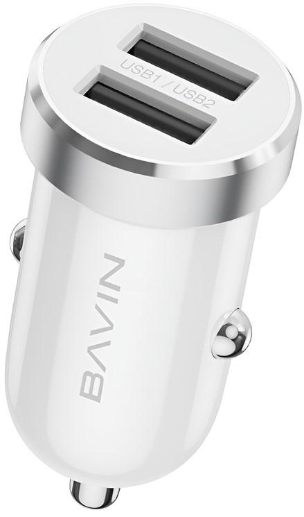 Автомобильная зарядка BAVIN PC862LIWH + Cable Lightning