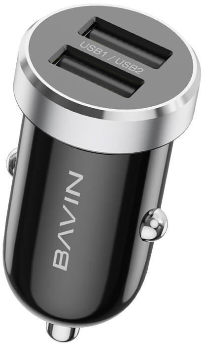 Автомобильная зарядка BAVIN PC862MI + Cable Micro-USB Black