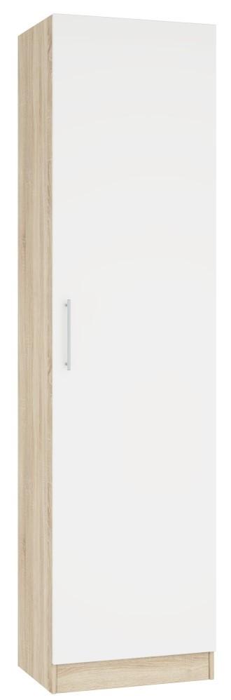 Шкаф пенал Mobildor Lux Practik (для одежды) (55x40x210H см) Дуб Сонома / Белый