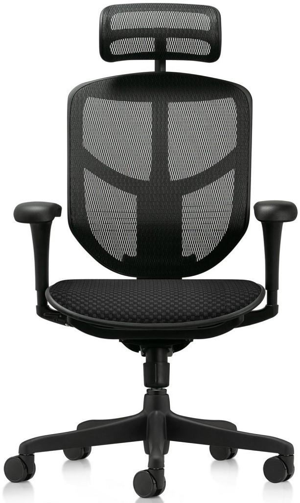Fotoliu de birou Comfort Enjoy Budget 2 Black (mesh/fabric)