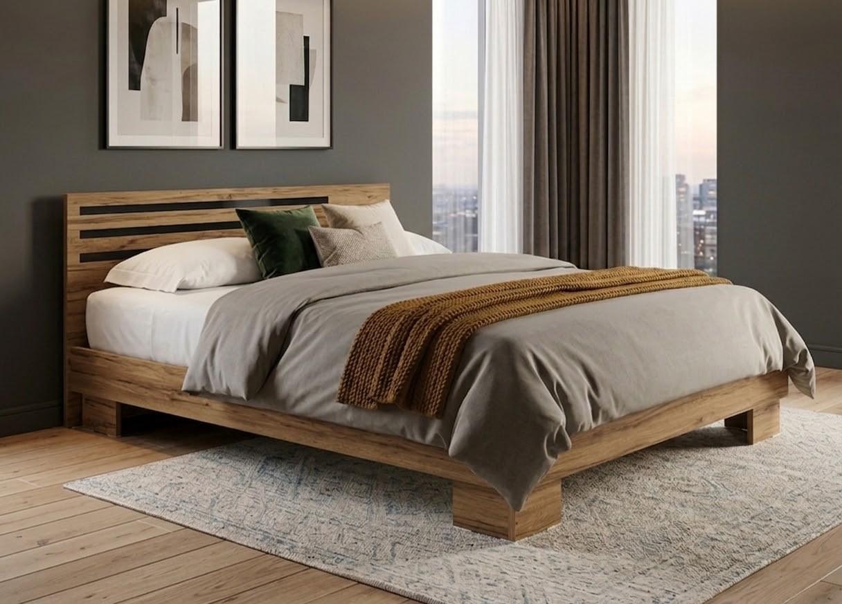 Кровать Aurus Nobilis 160x200 Дуб Темный