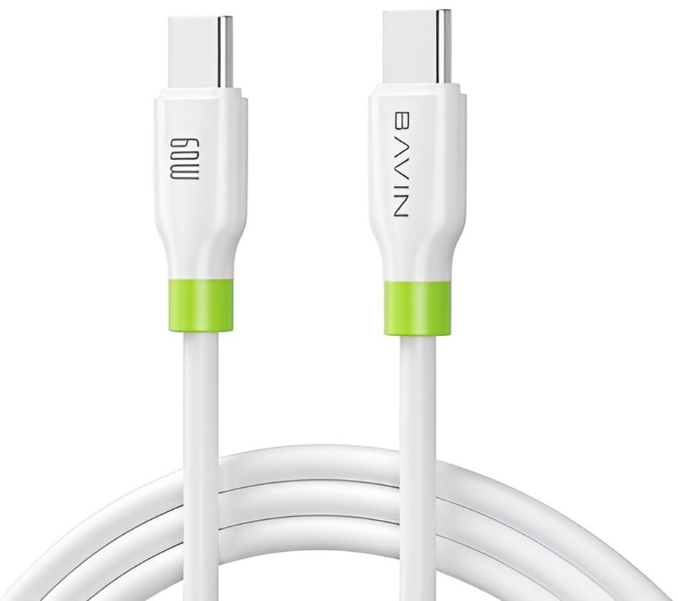 USB сablu BAVIN CB412TT Type-C to Type-C 1m White