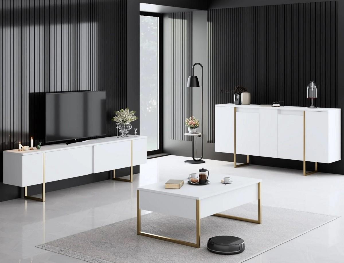 Living Trendy Luxe Alb/Auriu