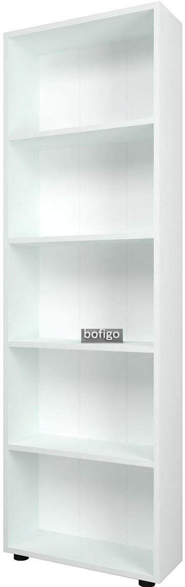 Etajera Nex Home Chipboard 55x20x172 cm Alb