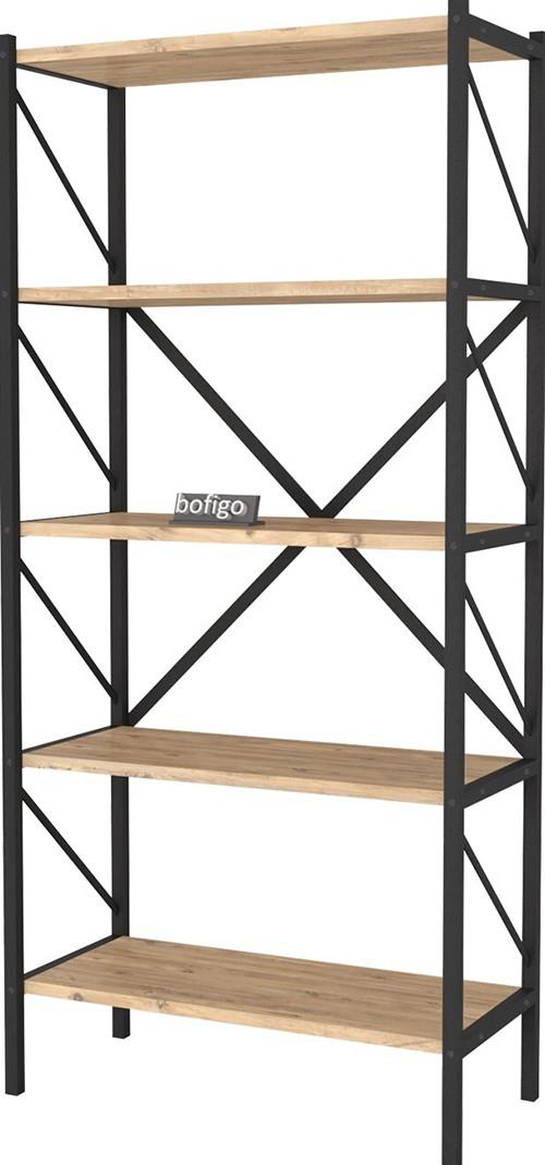 Стеллаж Nex Home Smyrna 64x30x157 см Дуб