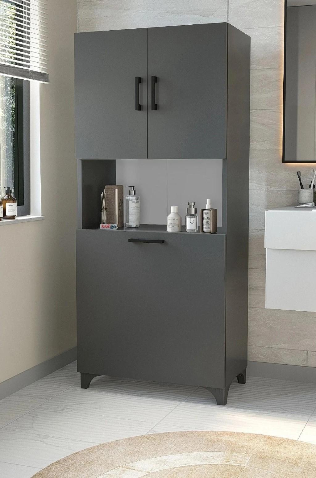 Шкаф пенал Bofigo 12-71-08 Anthracite