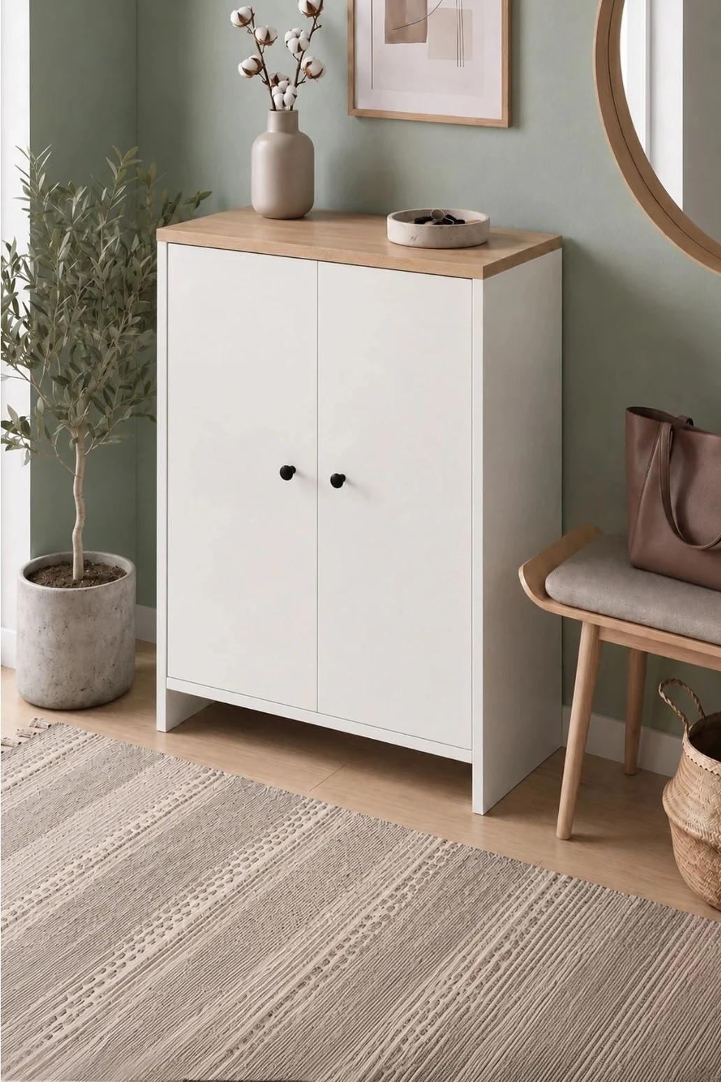 Dulap pentru incaltaminte Bofigo 18-16-41 Sapphire Oak/White