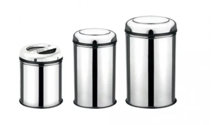 Урна для мусора Hydro-S 12L Practic Inox с крышкой